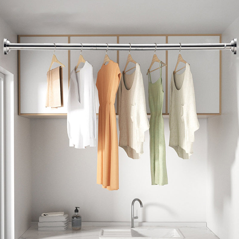 ✨ Install in seconds without drilling—adjustable tension rod for smarter storage at home 🏠