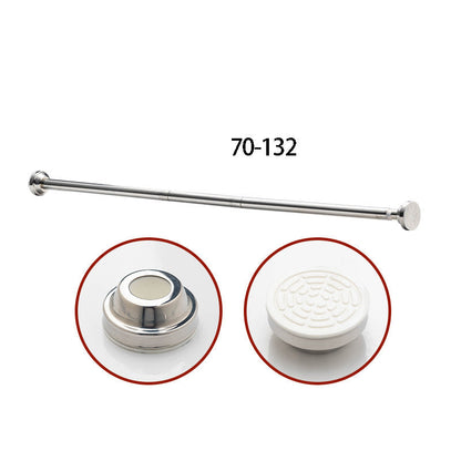 ✨ Install in seconds without drilling—adjustable tension rod for smarter storage at home 🏠