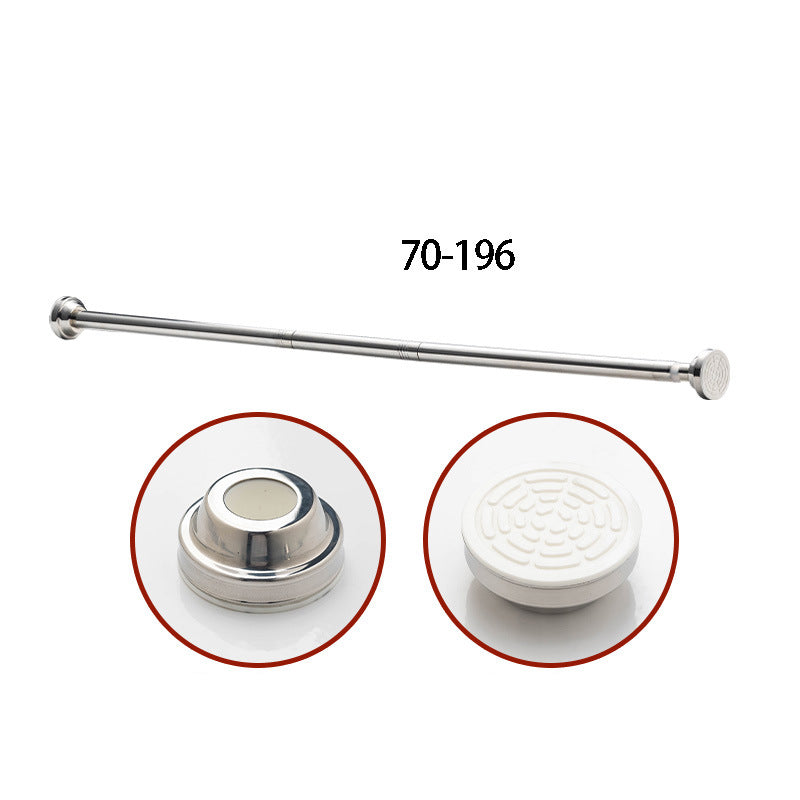 ✨ Install in seconds without drilling—adjustable tension rod for smarter storage at home 🏠
