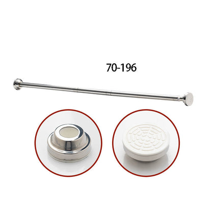 ✨ Install in seconds without drilling—adjustable tension rod for smarter storage at home 🏠