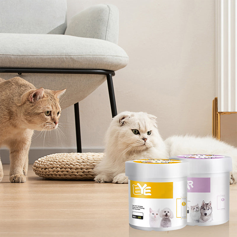 Natural Plant-Based Cleaning Wipes for Pet Eyes and Ears