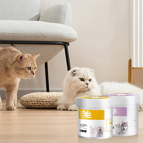 Natural Plant-Based Cleaning Wipes for Pet Eyes and Ears
