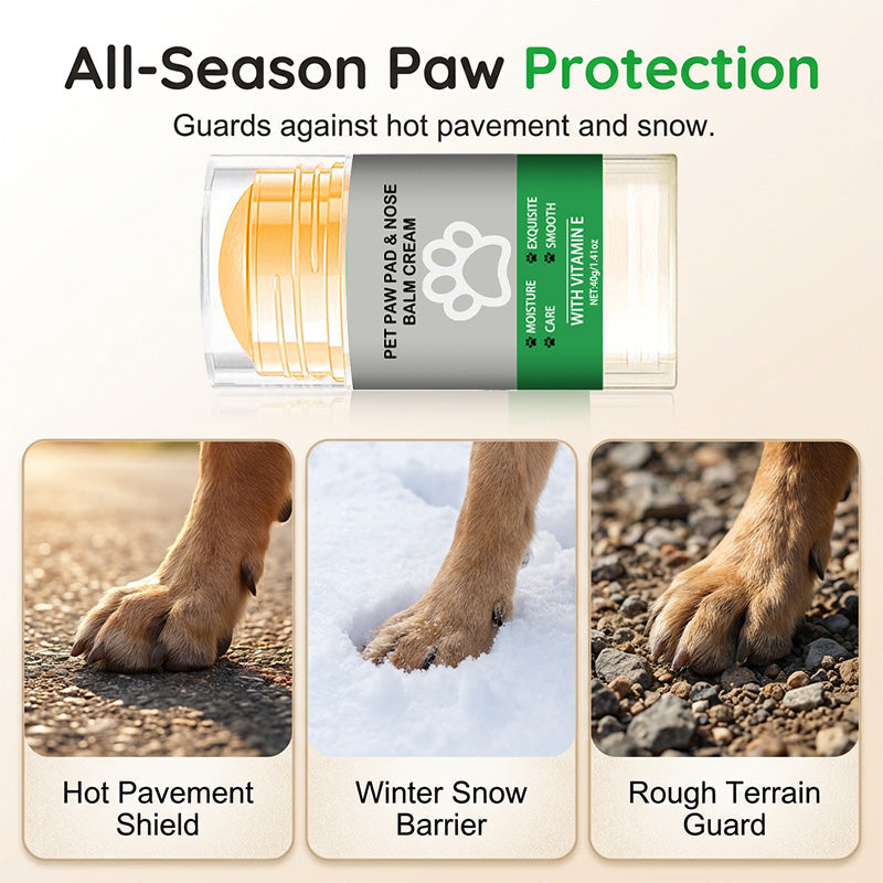 🎁Buy 1 Get 1 Free!🐶 Moisturizing Paw Balm—Keeps your dog's paws soft and smooth; easy to use.
