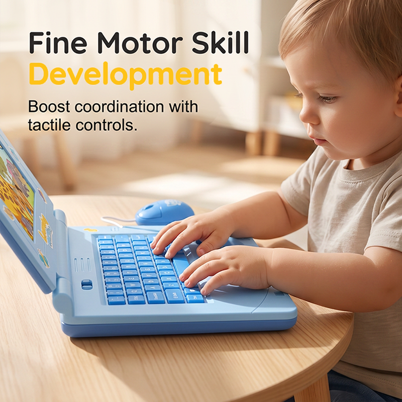 💻 50% OFF NOW! 🧸 Interactive Toy Laptop – Lights, sounds & educational games – Fosters creativity & motor skills through play 🎵