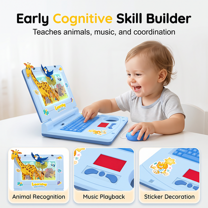 💻 50% OFF NOW! 🧸 Interactive Toy Laptop – Lights, sounds & educational games – Fosters creativity & motor skills through play 🎵