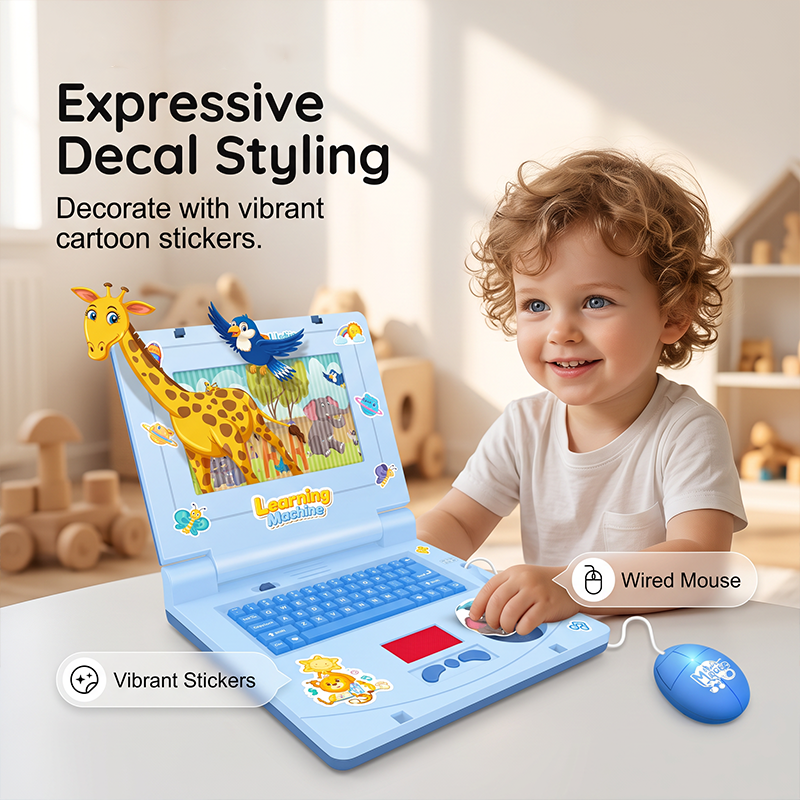💻 50% OFF NOW! 🧸 Interactive Toy Laptop – Lights, sounds & educational games – Fosters creativity & motor skills through play 🎵