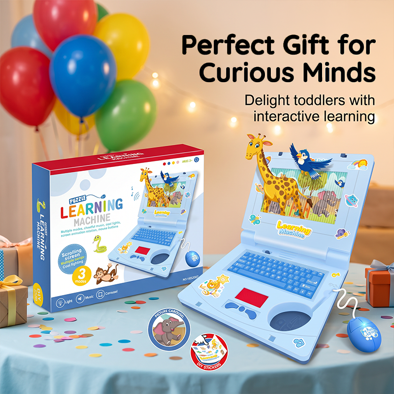 💻 50% OFF NOW! 🧸 Interactive Toy Laptop – Lights, sounds & educational games – Fosters creativity & motor skills through play 🎵