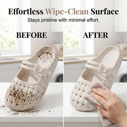 📢 🎀LAST DAY SALE – ONLY ￡12.99‼️👡Breathable Bow Mules | Stylish Soft Slip‑On Mule Shoes✨
