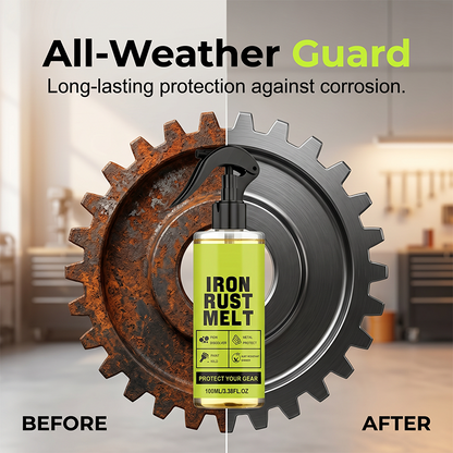 🛠Factory direct sale, genuine 50% off！✨One-click remove old rust！Iron Rust Melt Spray