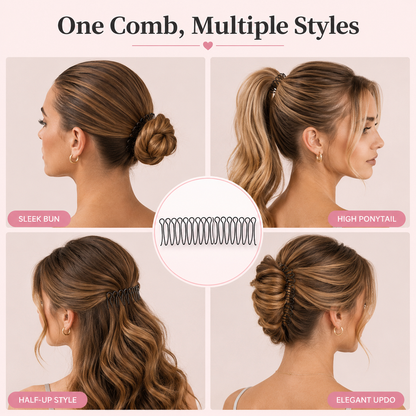 💇‍♀️✨ Flexible Invisible Hair Comb—invisible, flexible, and non-slip—instantly creates a perfectly secure hold! 🌟