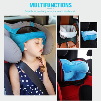 🚗50% OFF NOW! Kids Car Sleeping Head Support Band – Adjustable Toddler Sleep Headrest Pillow, Anti-Droop Child Head Stabilizer for Car Seats, Prevent Neck Soreness During Road Trips
