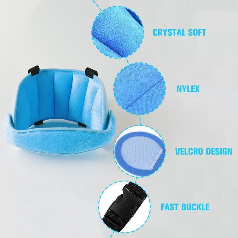 🚗50% OFF NOW! Kids Car Sleeping Head Support Band – Adjustable Toddler Sleep Headrest Pillow, Anti-Droop Child Head Stabilizer for Car Seats, Prevent Neck Soreness During Road Trips