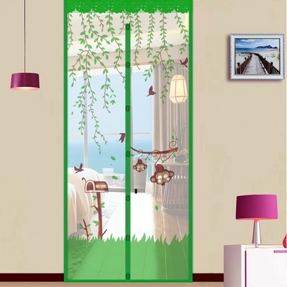 Anti-Mosquito Mesh Door with Monkey Pattern