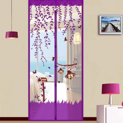 Anti-Mosquito Mesh Door with Monkey Pattern