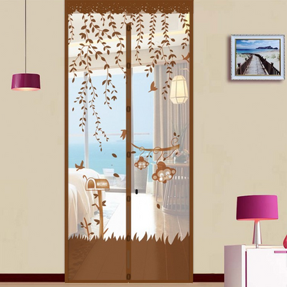Anti-Mosquito Mesh Door with Monkey Pattern