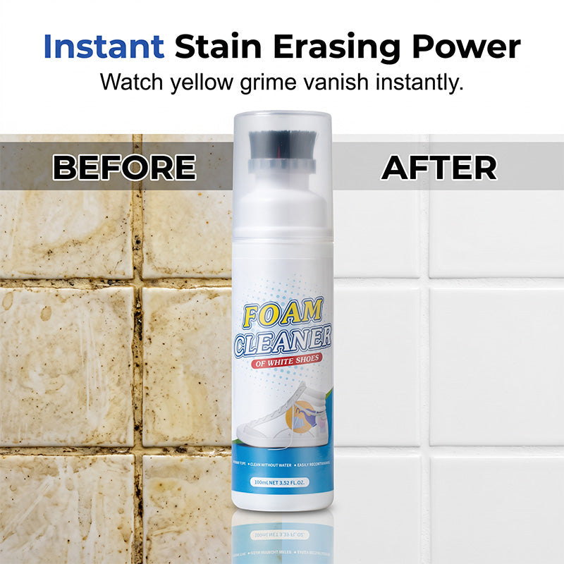 🔥Limited Time Promotion 50% OFF🔥Rinse-Free Foam Cleaner with Built-In Brush