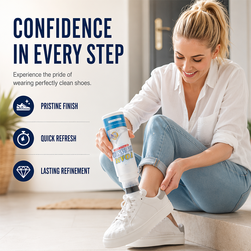 🔥Limited Time Promotion 50% OFF🔥Rinse-Free Foam Cleaner with Built-In Brush