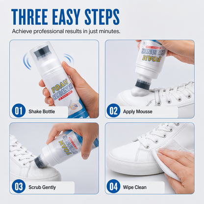 🔥Limited Time Promotion 50% OFF🔥Rinse-Free Foam Cleaner with Built-In Brush