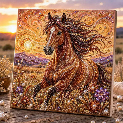 🏆 Last Day Special Price £9.98🦉💛 Highland Cow Pearl Art DIY Kit – Relaxing DIY Craft to Create Stunning Coastal Artwork (📦Buy 4 Free Shipping)