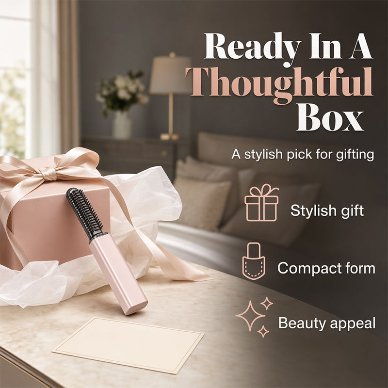 ⏳🔥Limited Offer 50% OFF✨Portable Wireless Mini Hair Styler with Comb – More Volume & A Naturally Full Look