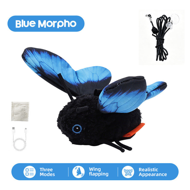 🐱 LIMITED-TIME 50% OFF! Smart Sensing Automatic Flapping Butterfly Cat Toy, Interactive Electric Pet Play Toy