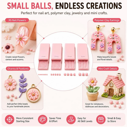 3D Printed Mini Clay Ball Maker Set