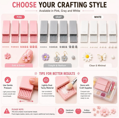 3D Printed Mini Clay Ball Maker Set