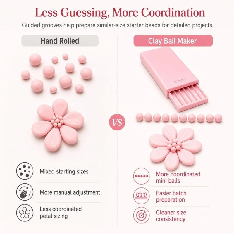 3D Printed Mini Clay Ball Maker Set