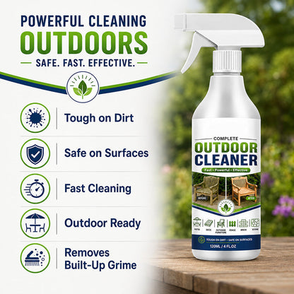 🌿 LIMITED-TIME 50% OFF! Outdoor Surface Cleaner Spray, Fast Acting Stain Remover for Patio, Wooden Furniture & Outdoor Surfaces