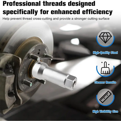🔧 50% OFF NOW! ⚙️ 10-Piece Axle Spindle Thread Chaser Set – CR-MO Steel, 8 Sizes & Portable Case 🛠️