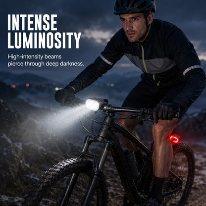 📢📢50% OFF !! ⏰USB Rechargeable Bike Light Set