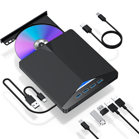 External DVD Drive USB 3.0 & Type-C CD Burner