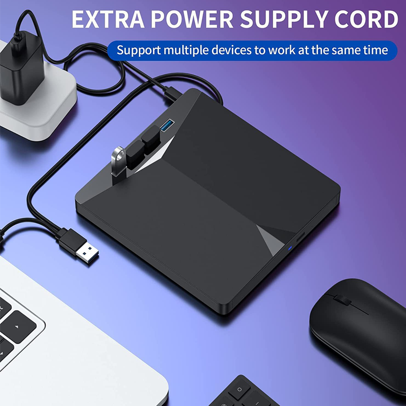 External DVD Drive USB 3.0 & Type-C CD Burner