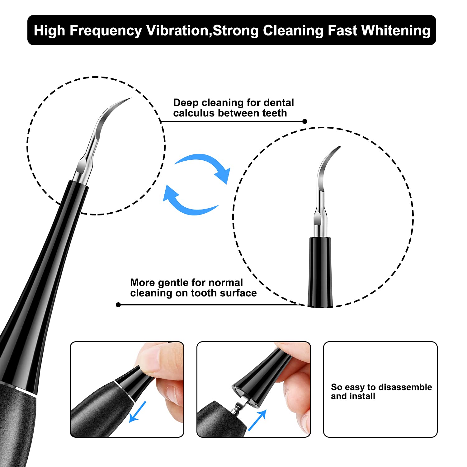 💎Surprise Price ￡9.99!!🦷✨Electric Ultrasonic Dental Scaler for Tartar and Plaque Removal