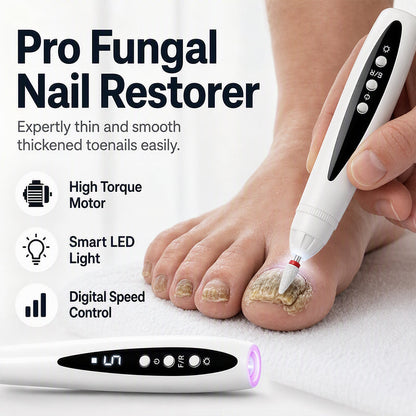 ⏰🎉Limited-time Offer: 50% OFF!🎉—2-in-1 Electric Nail Drill with UV Gel Light Portable Manicure Pedicure Kit