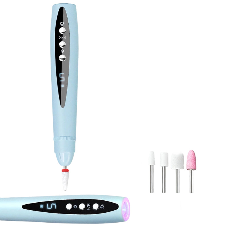 ⏰🎉Limited-time Offer: 50% OFF!🎉—2-in-1 Electric Nail Drill with UV Gel Light Portable Manicure Pedicure Kit