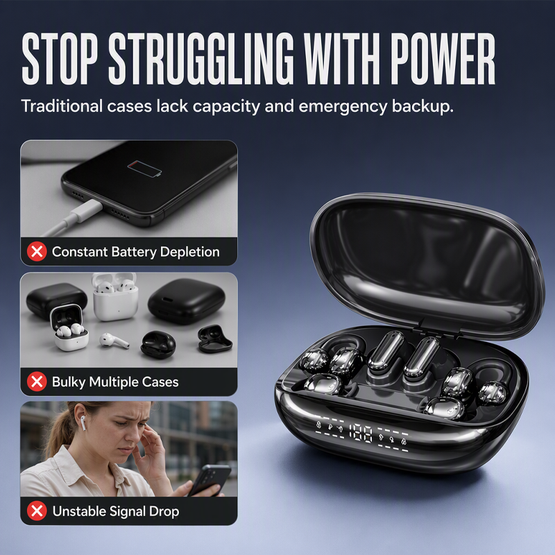 6-in-1 Wireless Sleep Earbuds with Charging Case