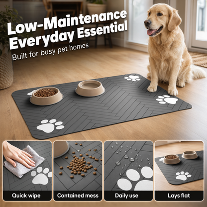 📢📢50% OFF !! ⏰Easy-Clean Pet Feeding Mat
