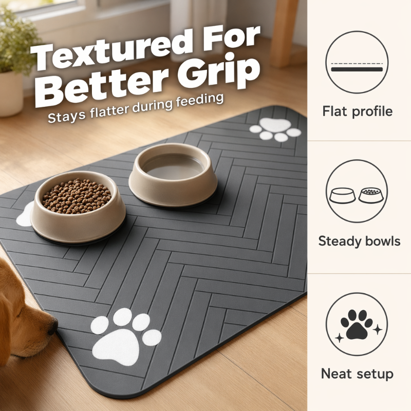 📢📢50% OFF !! ⏰Easy-Clean Pet Feeding Mat