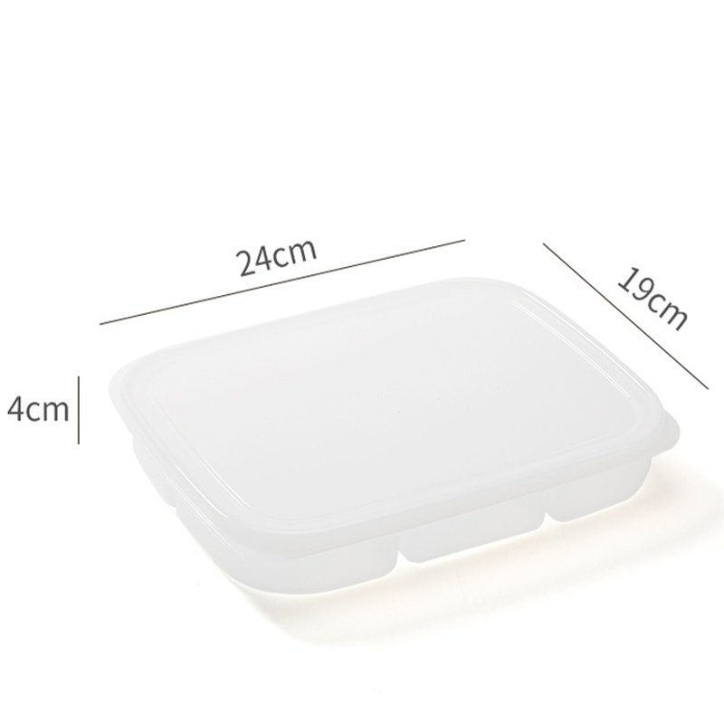 Multi-Section Food Storage Container with Lid