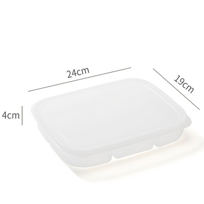 Multi-Section Food Storage Container with Lid