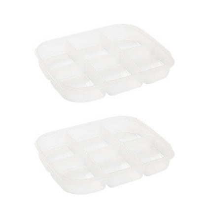 Multi-Section Food Storage Container with Lid