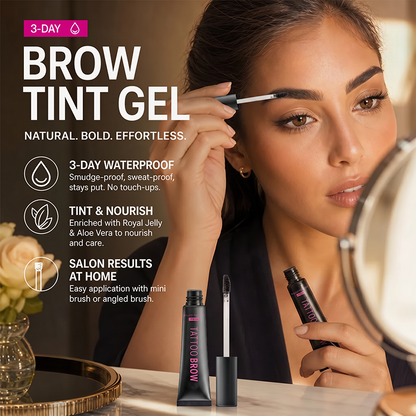 ✨BUY 1 GET 1 FREE! Semi‑Permanent Long‑Lasting Waterproof Eyebrow Gel, Peel‑Off Tattoo Brow Tint Gel, Smudge‑Proof Sweat‑Resistant Natural Brow Color for 3‑Day Bold Brows
