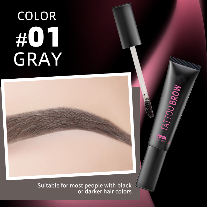 ✨BUY 1 GET 1 FREE! Semi‑Permanent Long‑Lasting Waterproof Eyebrow Gel, Peel‑Off Tattoo Brow Tint Gel, Smudge‑Proof Sweat‑Resistant Natural Brow Color for 3‑Day Bold Brows