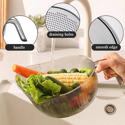 🥳HOT SALE🥳💞50K+ SOLD! Rice Washing Bowl – From £7.99! Dual-function, fine mesh & ergonomic handle. Washes & drains perfectly – grab yours! ✅