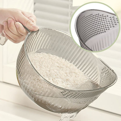 🥳HOT SALE🥳💞50K+ SOLD! Rice Washing Bowl – From £7.99! Dual-function, fine mesh & ergonomic handle. Washes & drains perfectly – grab yours! ✅
